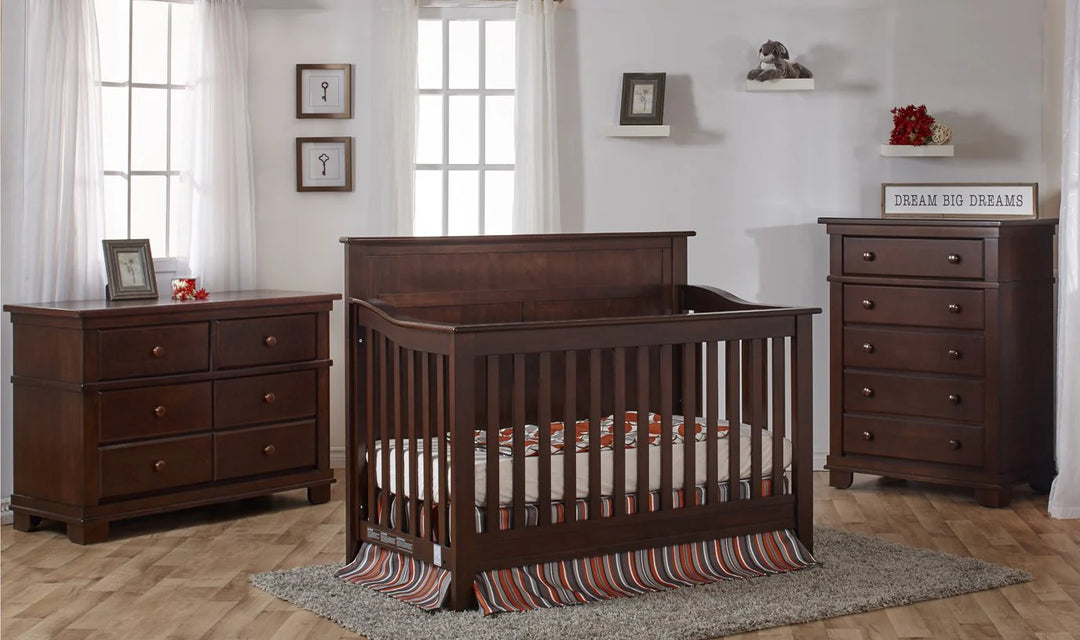 Pali Napoli Curved Top Convertible Crib and Dresser Set Pali Napoli Curved Top Convertible Crib and Dresser Set