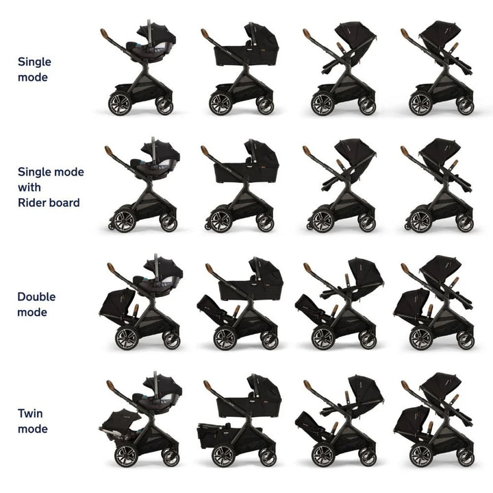 Nuna DEMI Next Stroller + Rider Board