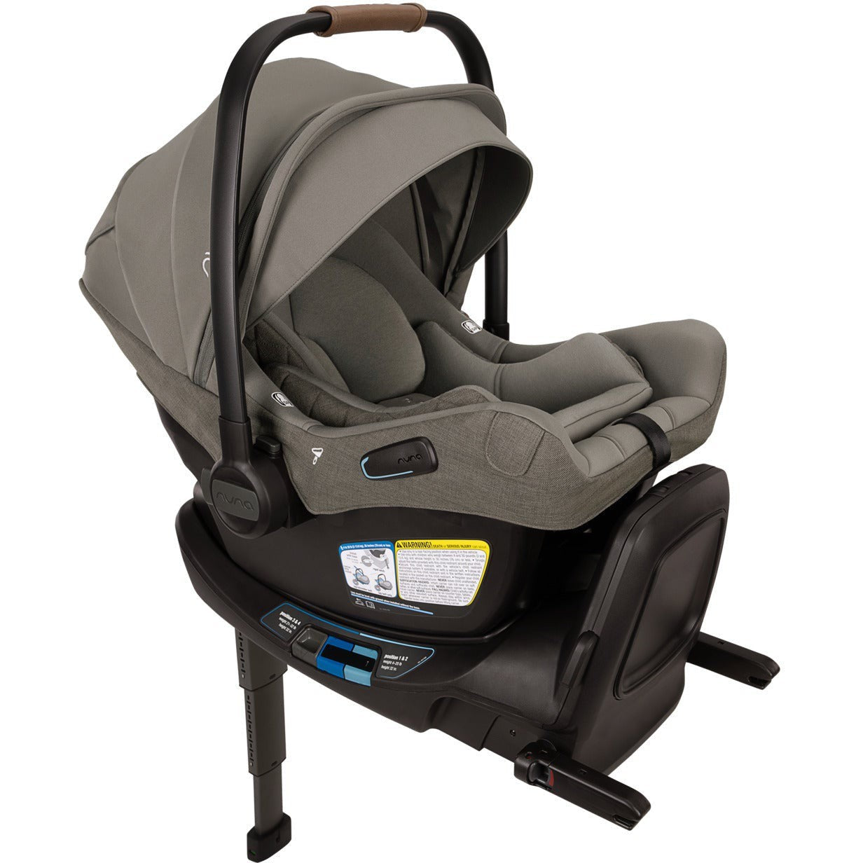 Nuna MIXX Next with Magnetic Buckle + PIPA Aire RX Infant Car Seat