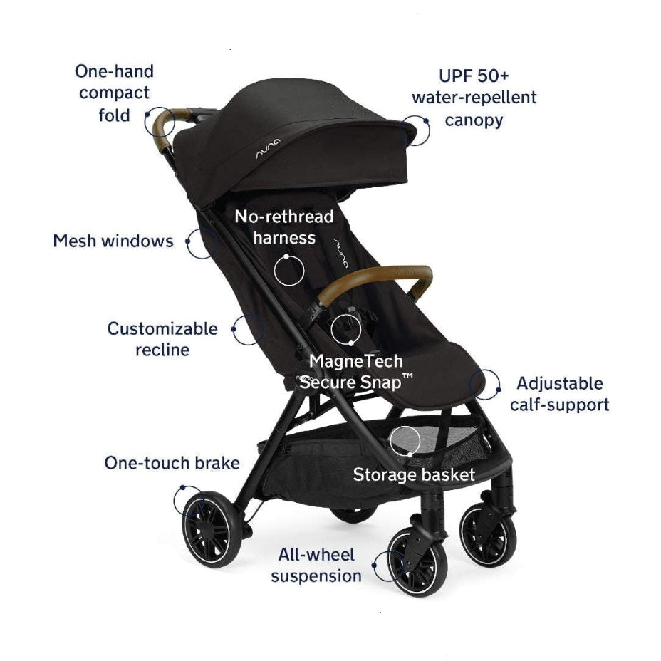 Nuna TRVL Stroller + Carry Bag – Baby Grand