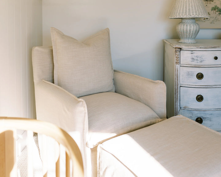 Oilo Margot Swivel Slipcover Nursery Glider