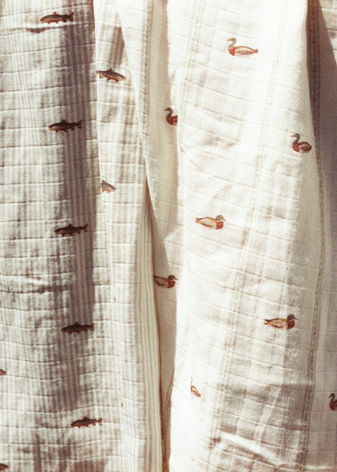Oilo Mallard Duck & Trout Muslin Swaddles