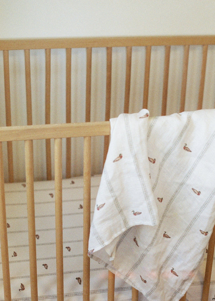 Oilo Mallard Duck & Trout Muslin Swaddles
