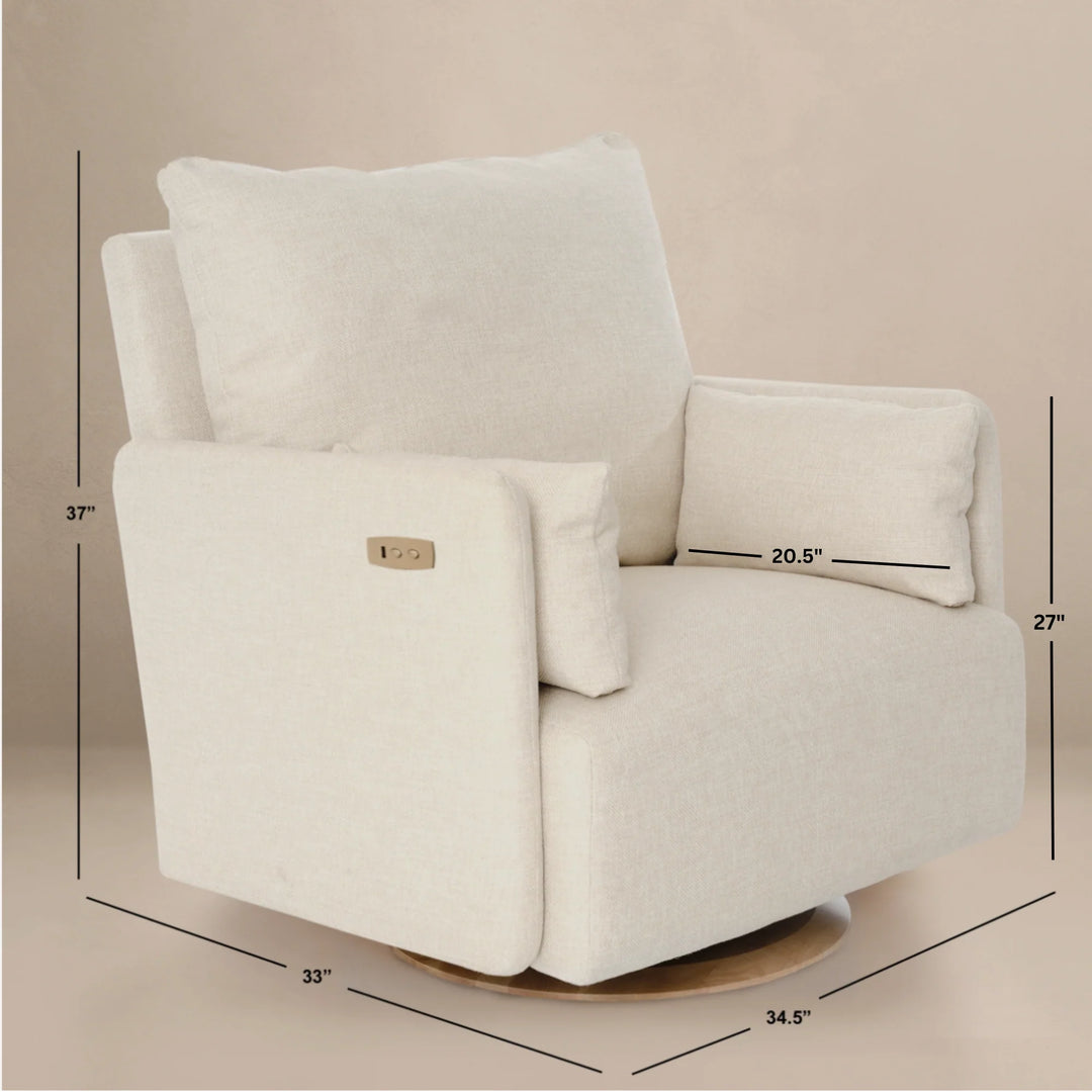 Oilo - Ollie: a Chair and a Half Swivel Nursery Glider -Aussie