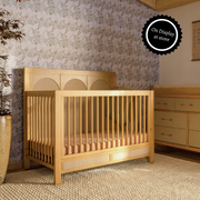 Namesake Eloise 4-in-1 Convertible Crib in Honey & Sand Eco-Weave