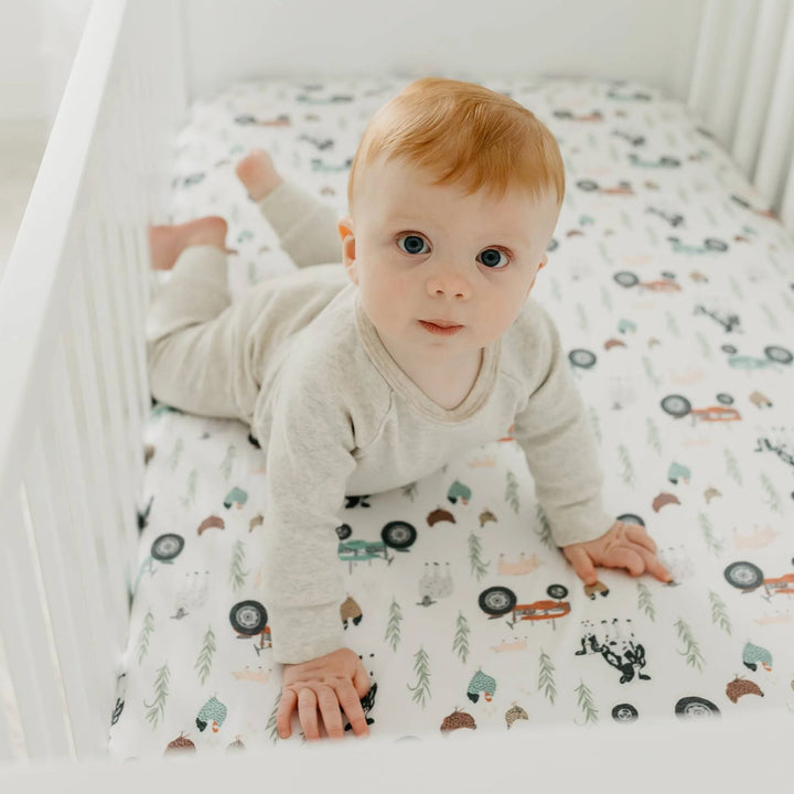 Copper Pearl Farm Crib Sheet - Jo