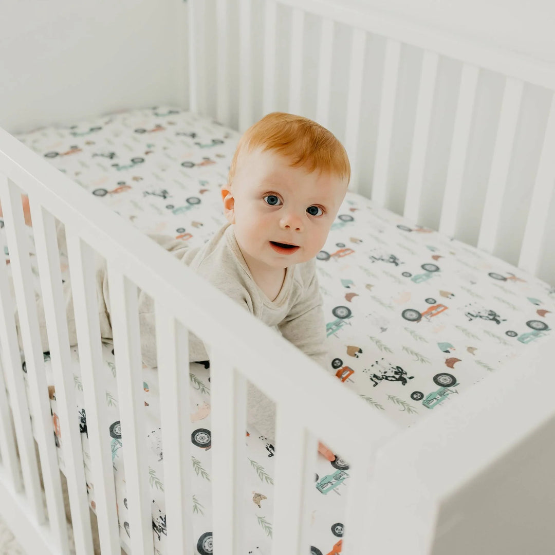 Copper Pearl Farm Crib Sheet - Jo