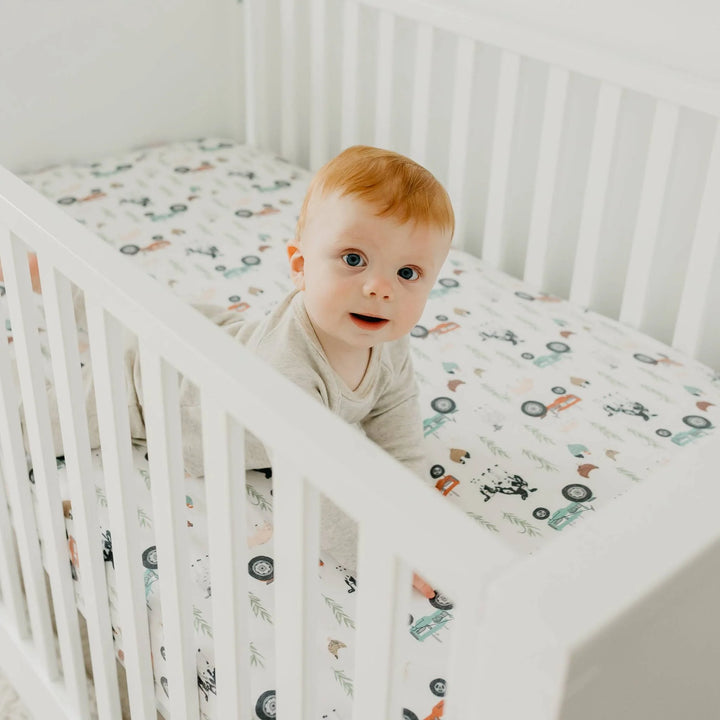 Copper Pearl Farm Crib Sheet - Jo