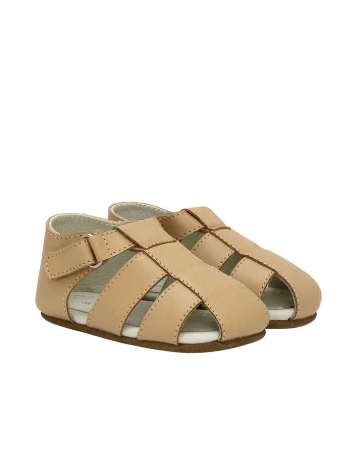 Robeez Matthew First Kicks Sandals - Tan