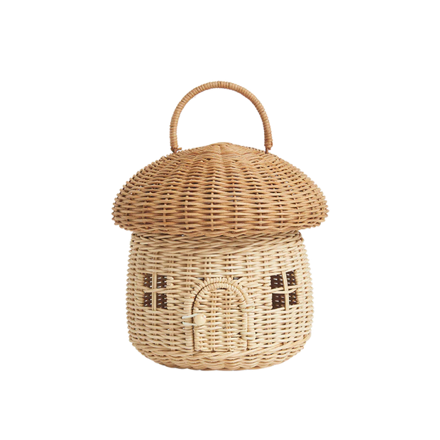 Olli Ella Rattan Mushroom Basket