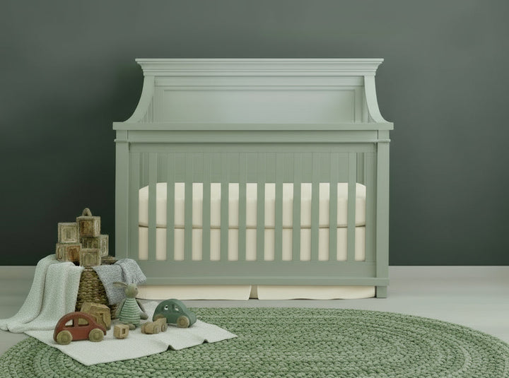Baby Appleseed Rowan Flat Top Convertible Crib - Sage