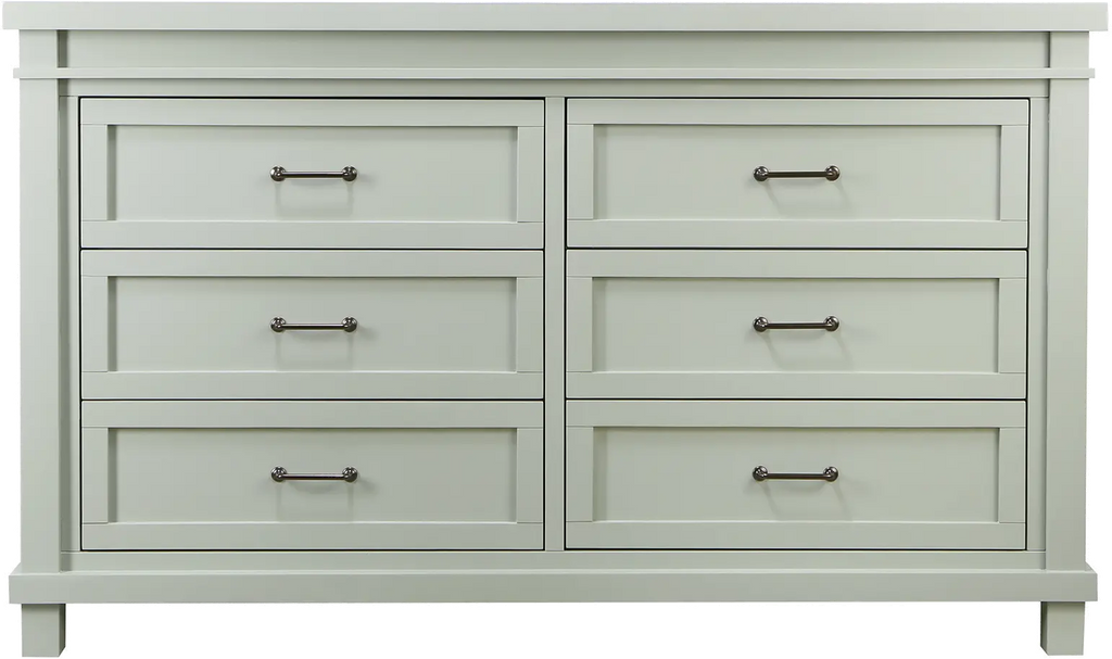 sage green dresser for nursery Baby Appleseed Rowan Double Pattern_Ruched