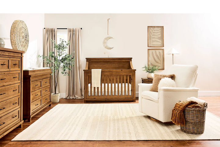 Baby Appleseed Rowan Flat Top Convertible Crib - Sandwash