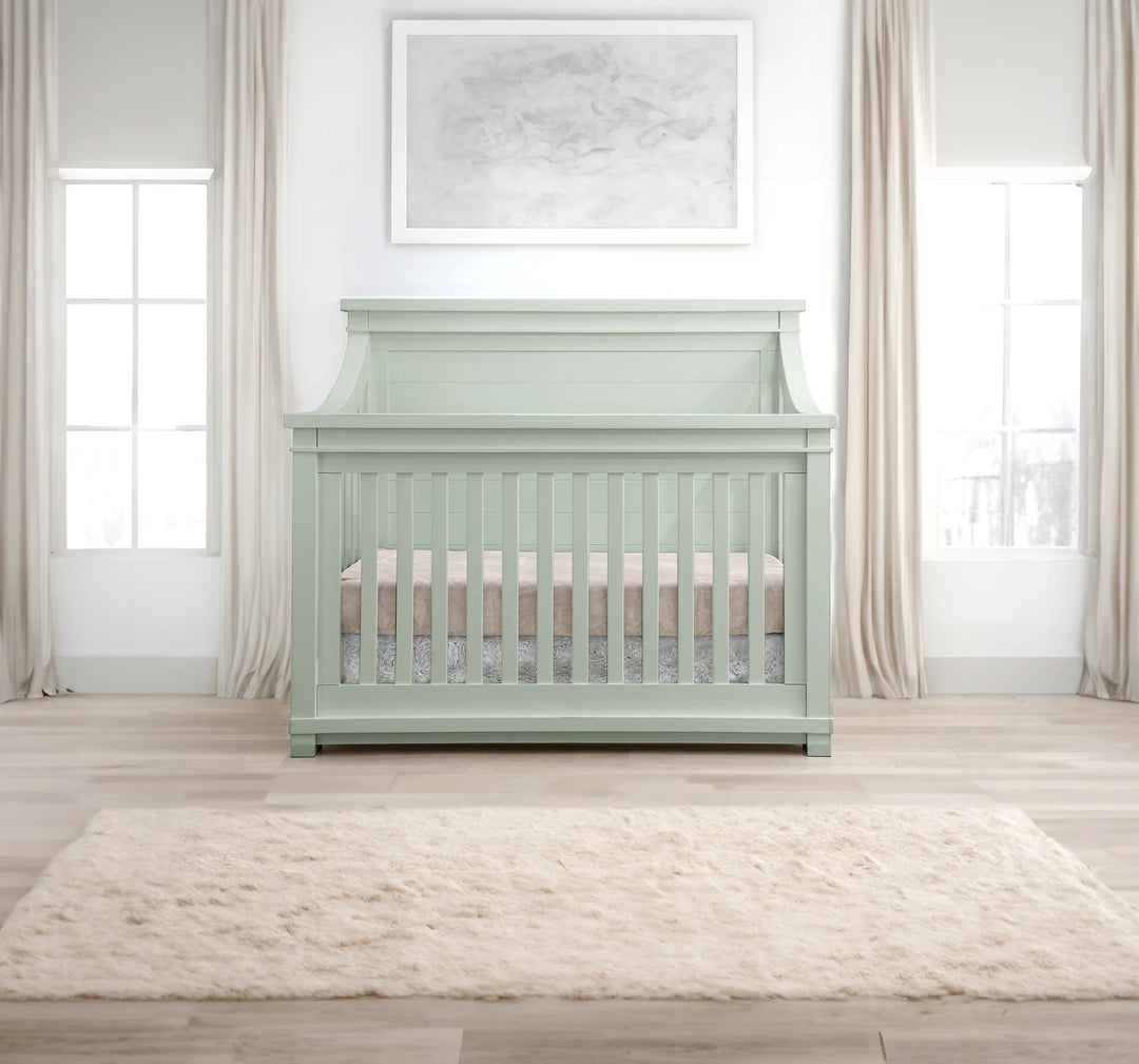 Baby Appleseed Rowan Flat Top Convertible Crib - Sage