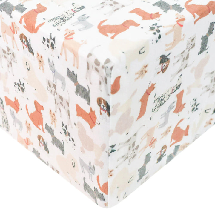 Copper Pearl Premium Knit Fitted Crib Sheet - Rufus