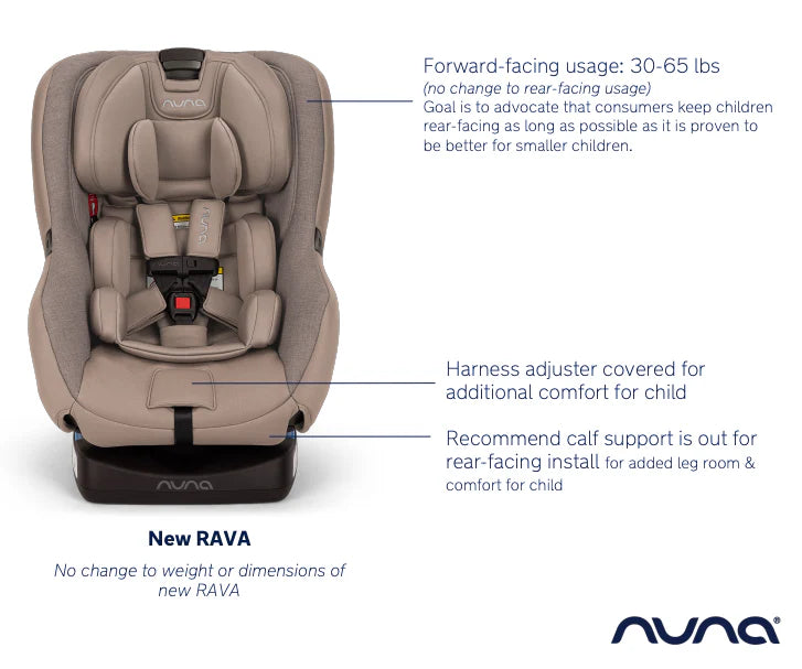 Nuna Rava " Exclusive"  Convertible Car Seat - Monterey