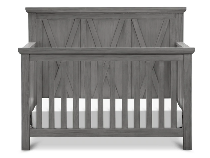 Monogram by Namesake Emory Crib + Dresser + Changing Tray Weathered Grey