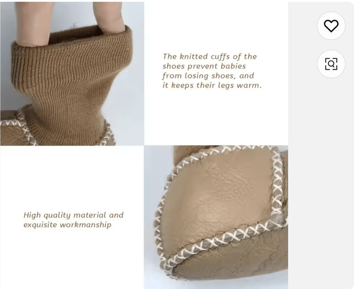 Finn + Emma Cozy Baby Booties (0-12M)