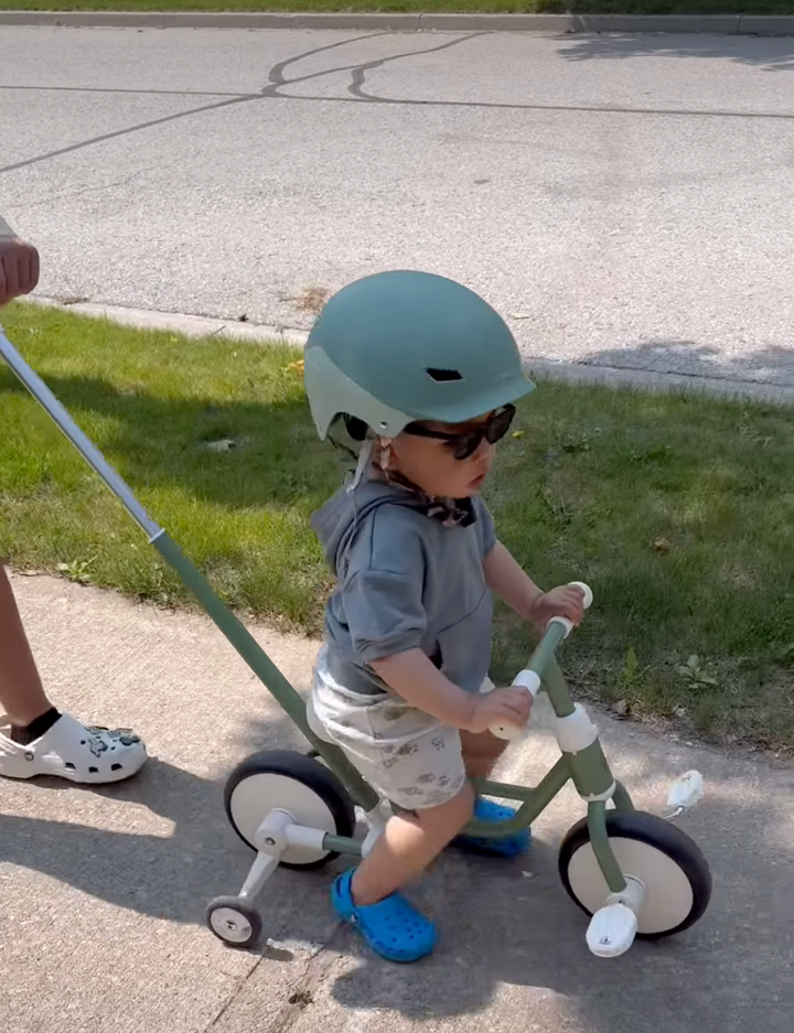 Coco Village 4-in-1 Tricycle with Push Handle & Training Wheels