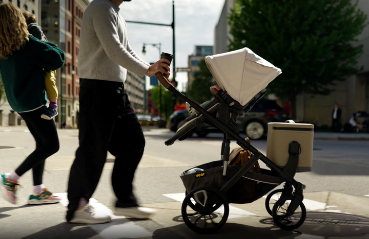 Veer Switch&Roll Luxe - Single to Double Stroller Bundle with Leather Kit