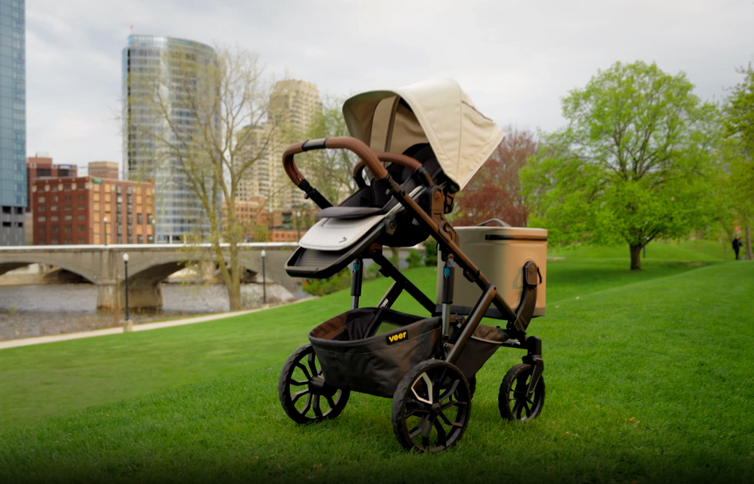Veer Switch&Roll Luxe - Single to Double Stroller Bundle with Leather Kit