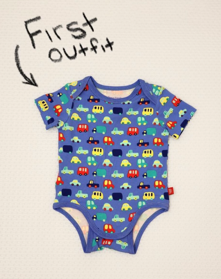Magnetic Me 3-Pack Bodysuit - Blue Car Combo