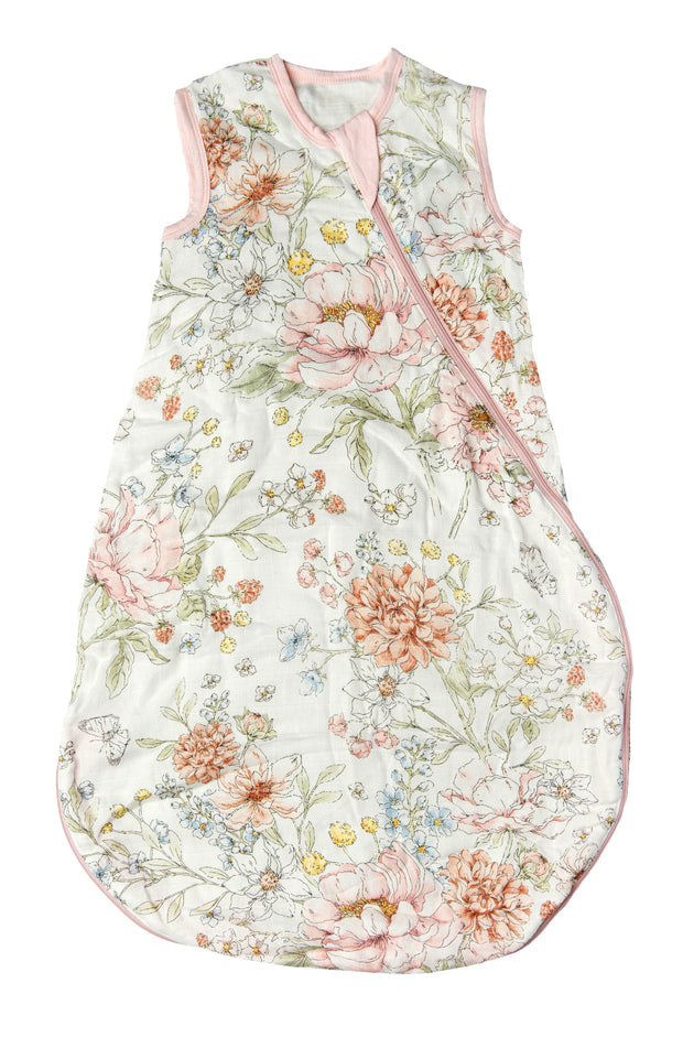 Lightweight Muslin Sleep Bag - Secret Garden