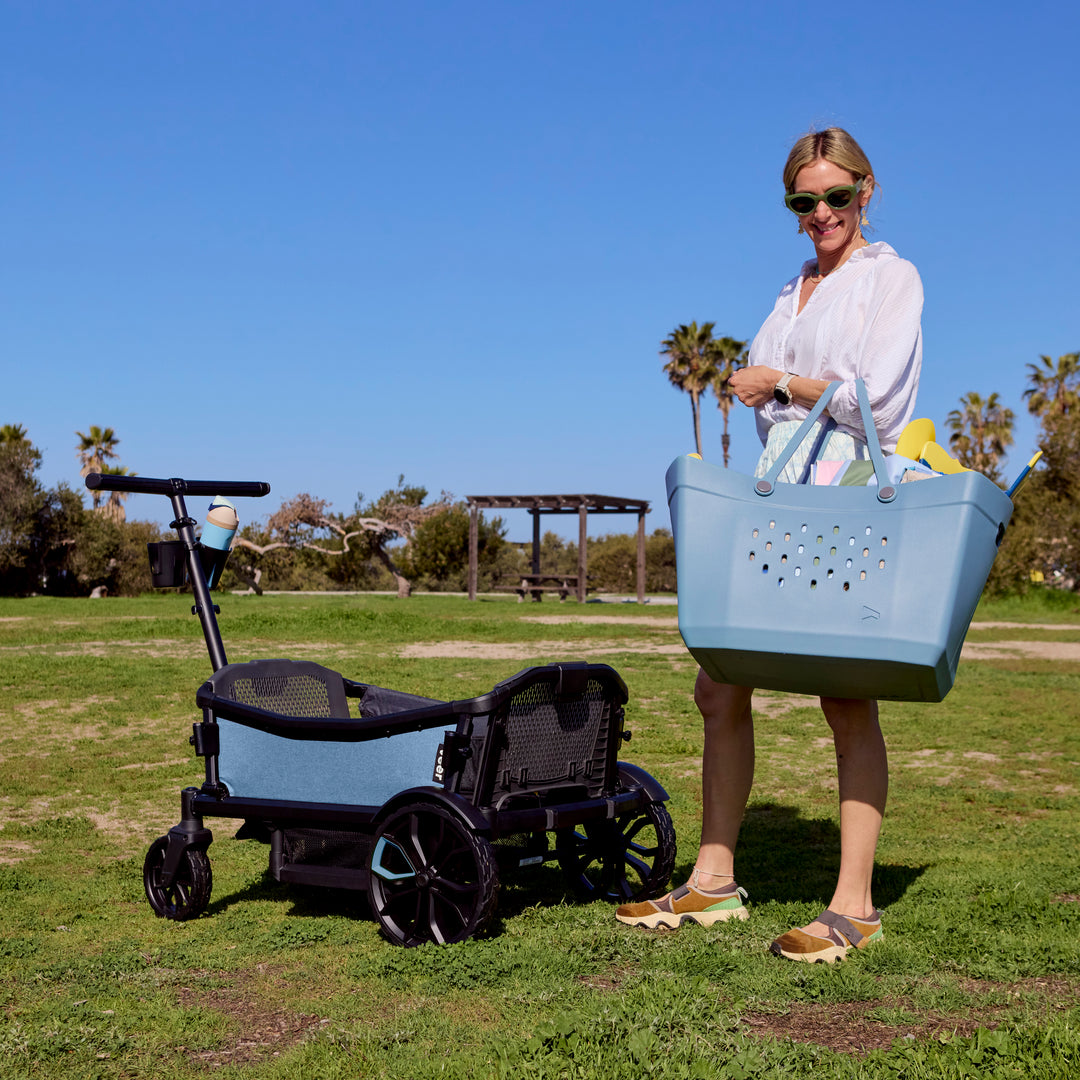 Veer Beach Tote - Blue Beryl
