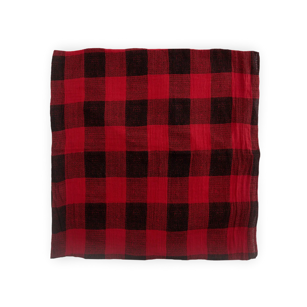 Cotton Check Muslin Swaddle Blanket