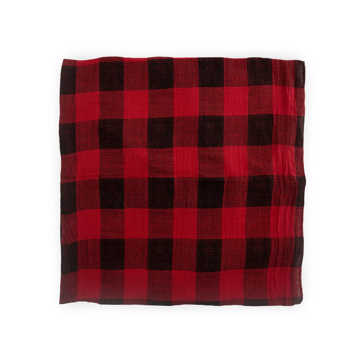 Cotton Check Muslin Swaddle Blanket