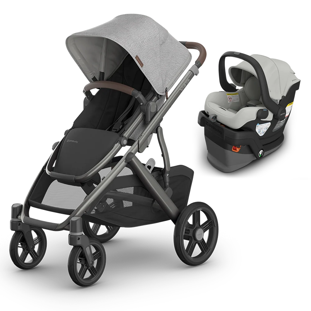 Uppa Baby Beau Vista V3 Travel System - Stroller + Car Seat