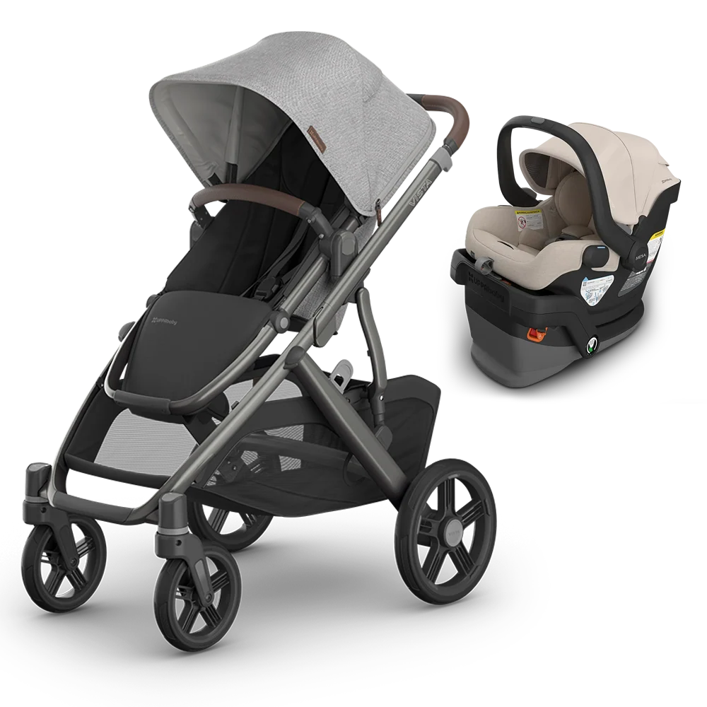 Uppa Baby Beau Vista V3 Travel System - Stroller + Car Seat