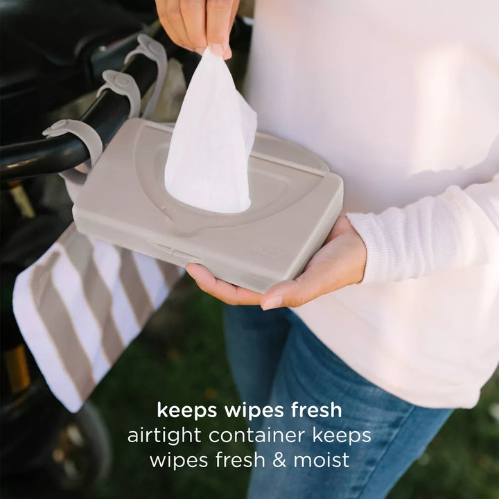 Ubbi On-The-Go Wipes Dispenser - Taupe