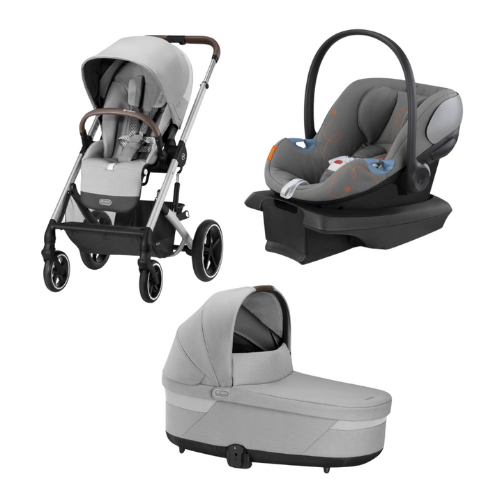 Cybex Balios Stroller + Cot S Lux + Aton G Infant Car Seat