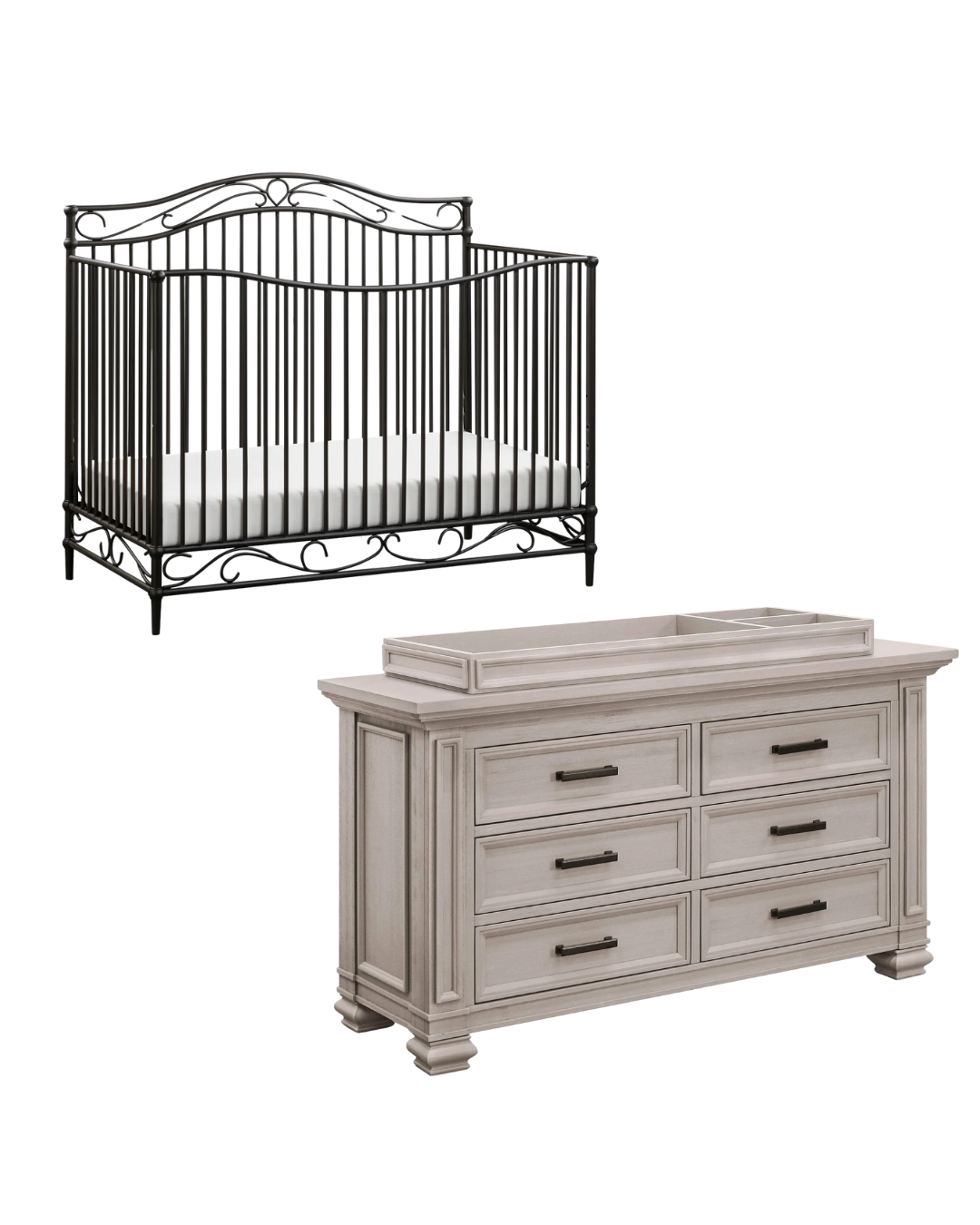 Namesake  4 Piece Nursery Set - Convertible Crib and Dresser w/ Changing Tray