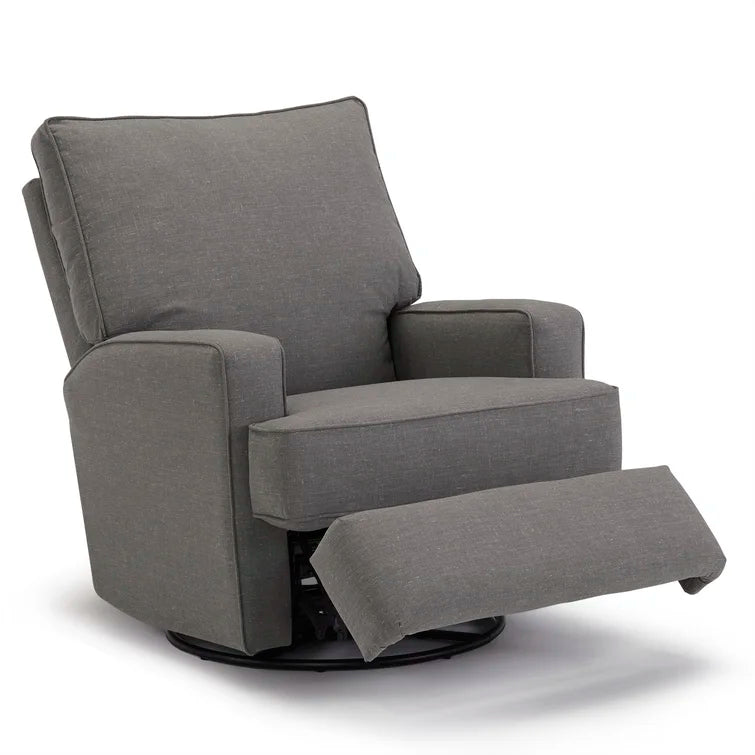 Best Chairs Ellie Swivel Glider Recliner- 21553C Charcoal