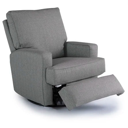 Best Chairs Ellie Swivel Glider Recliner- 21553C Charcoal