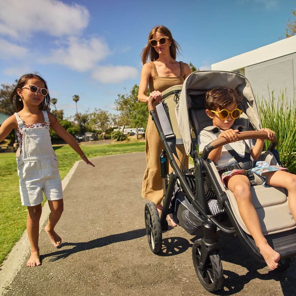Veer Switch&Roll Luxe - Single to Double Stroller Bundle with Leather Kit