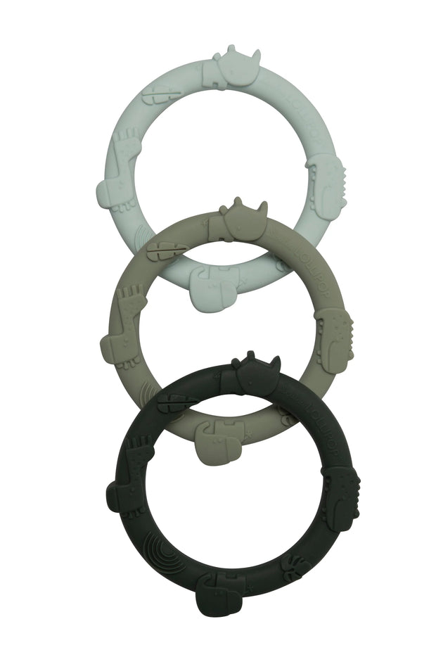 Wild Teething Ring Set