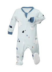 Zippyjamz Organic Cotton Footie - "Yeti to Love You"