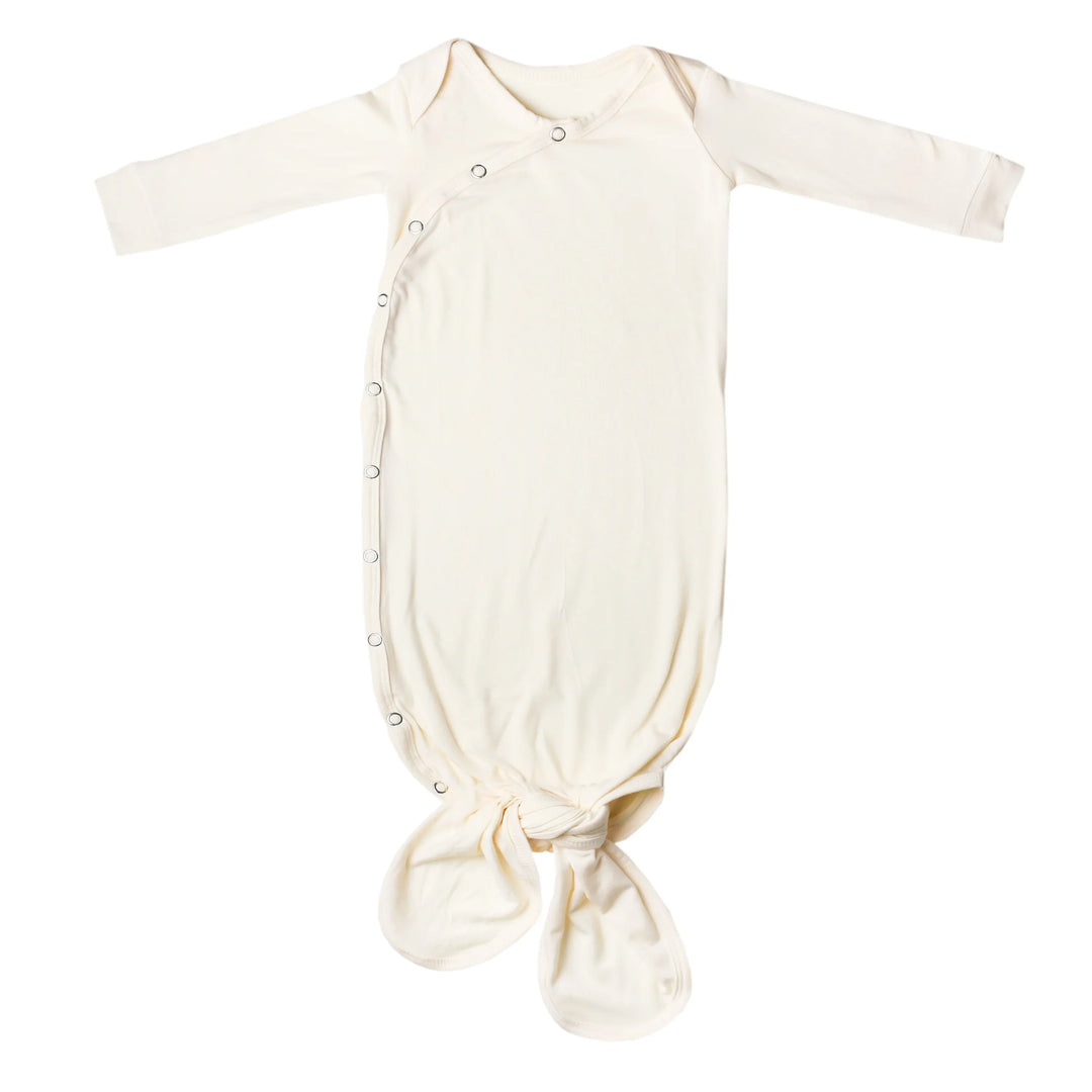 Copper Pearl Knotted Gown - Yuma Cream