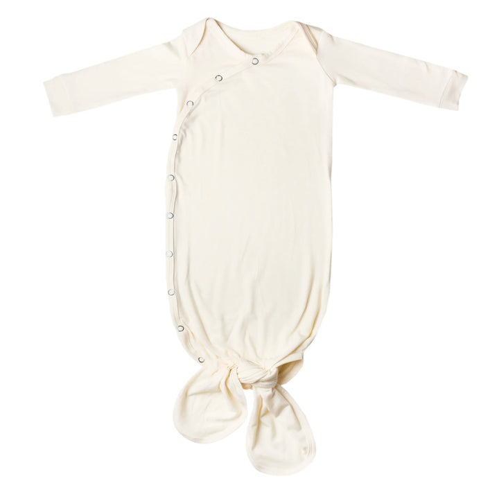 Copper Pearl Knotted Gown - Yuma Cream
