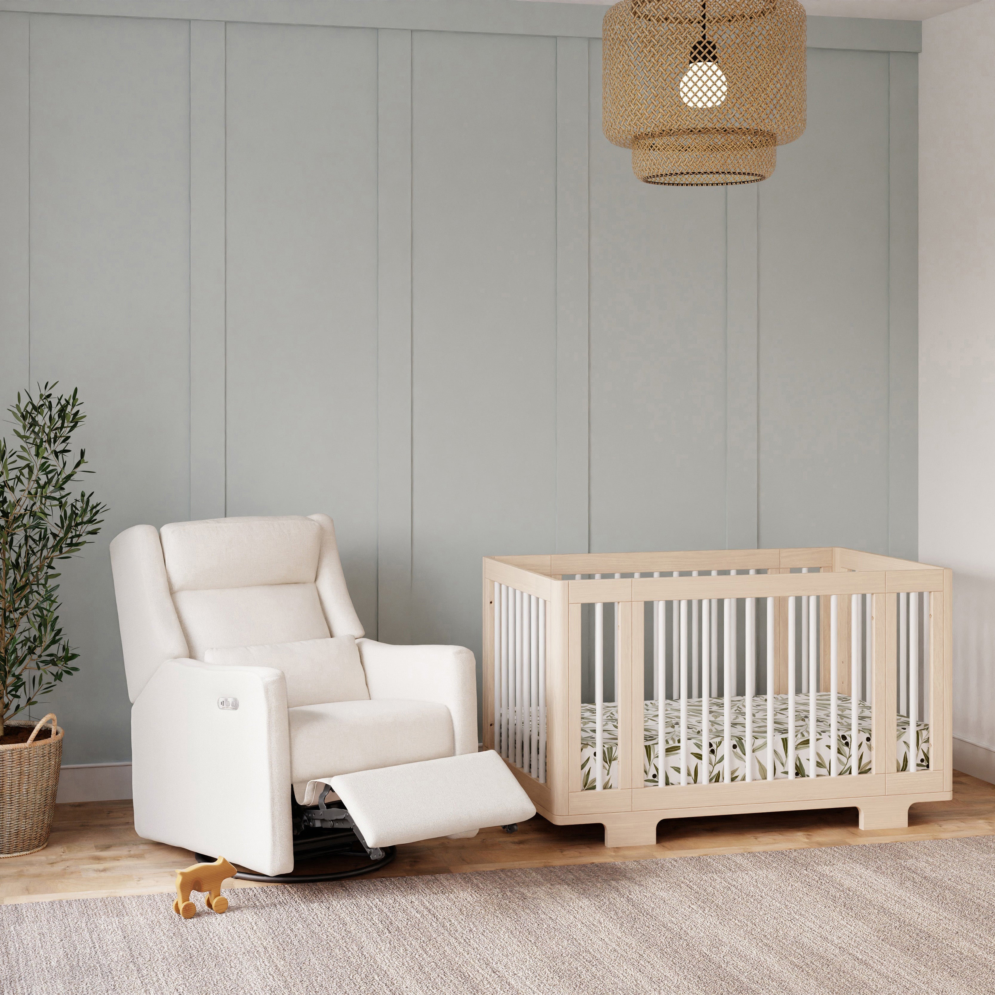 Babyletto Kiwi Plus Power Recliner and Swivel Glider with Power