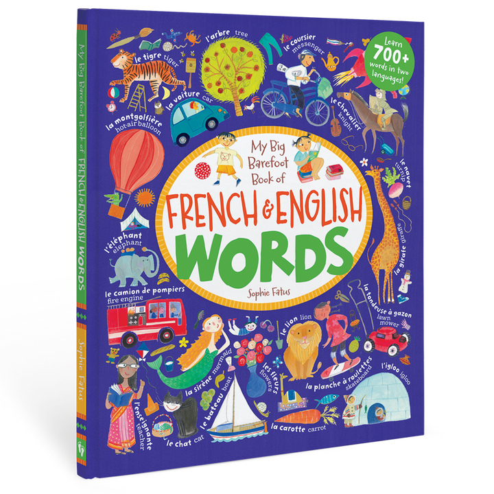 My Big Barefoot Book of French and English Words Hard Cover Book