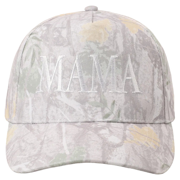 Mama Letter Embroidery Nature Camo Trucker Hat
