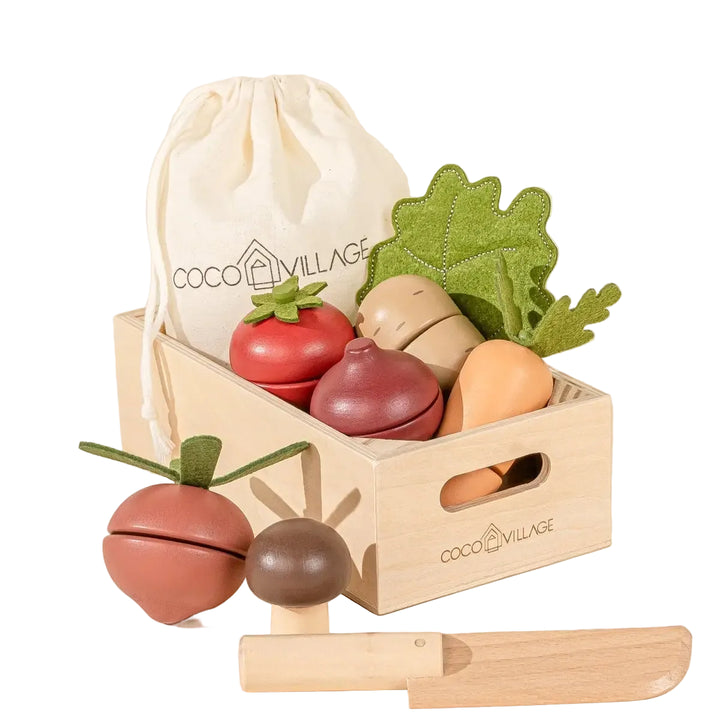 Coco Village Wooden Vegtables Playset