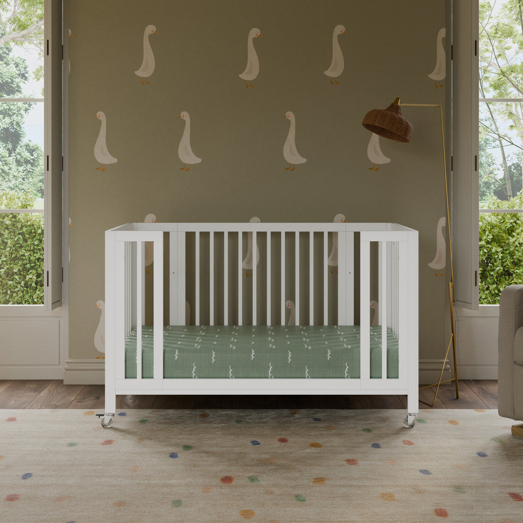 Babyletto Rolli 9-in-1 Convertible All-Stages Crib  to Full Bed with Bassinet & Toddler Bed Conversion Kits