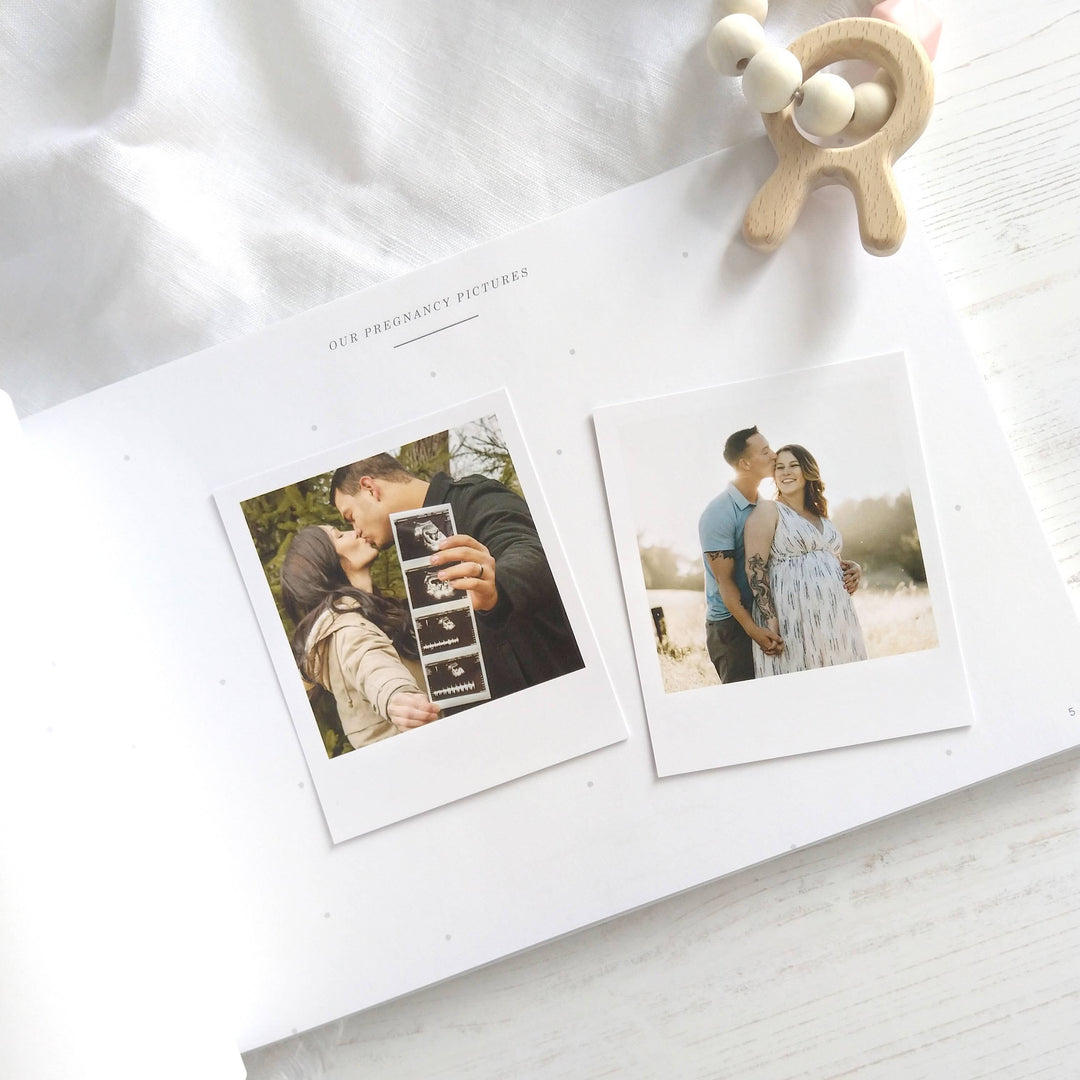 Blush and Gold My Baby Journal Newborn Keepsake Memory Book Gift
