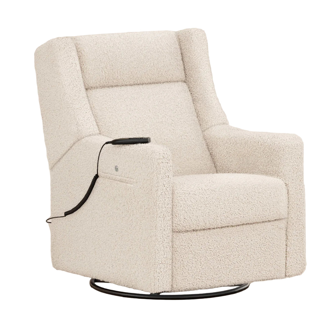 BabyLetto Kiwi Deluxe Power Recliner and Swivel Glider with Heat and Massage