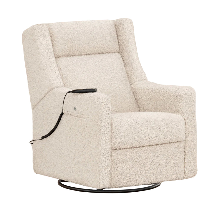 BabyLetto Kiwi Deluxe Power Recliner and Swivel Glider with Heat and Massage